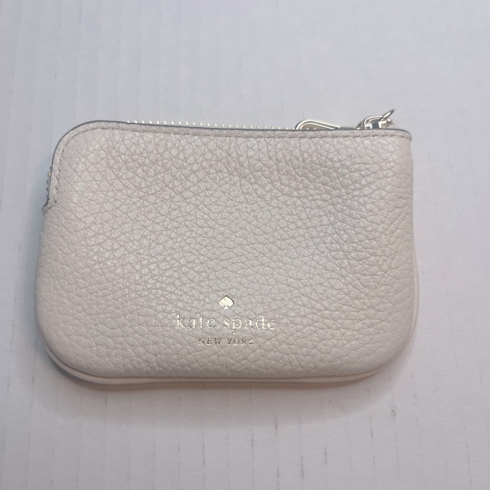 Kate Spade Cream Leather Coin Purse